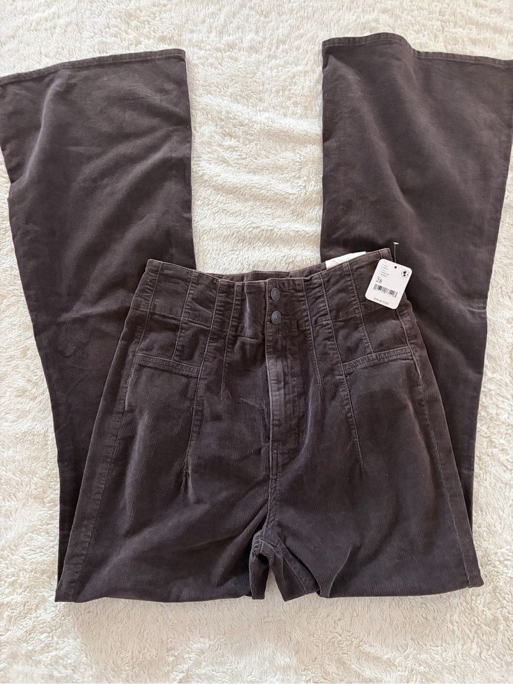 Free people jayde cord high rise flare